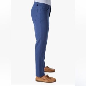 NWT Fair Harbor Compass Stretch Trouser Pants Navy 36x32